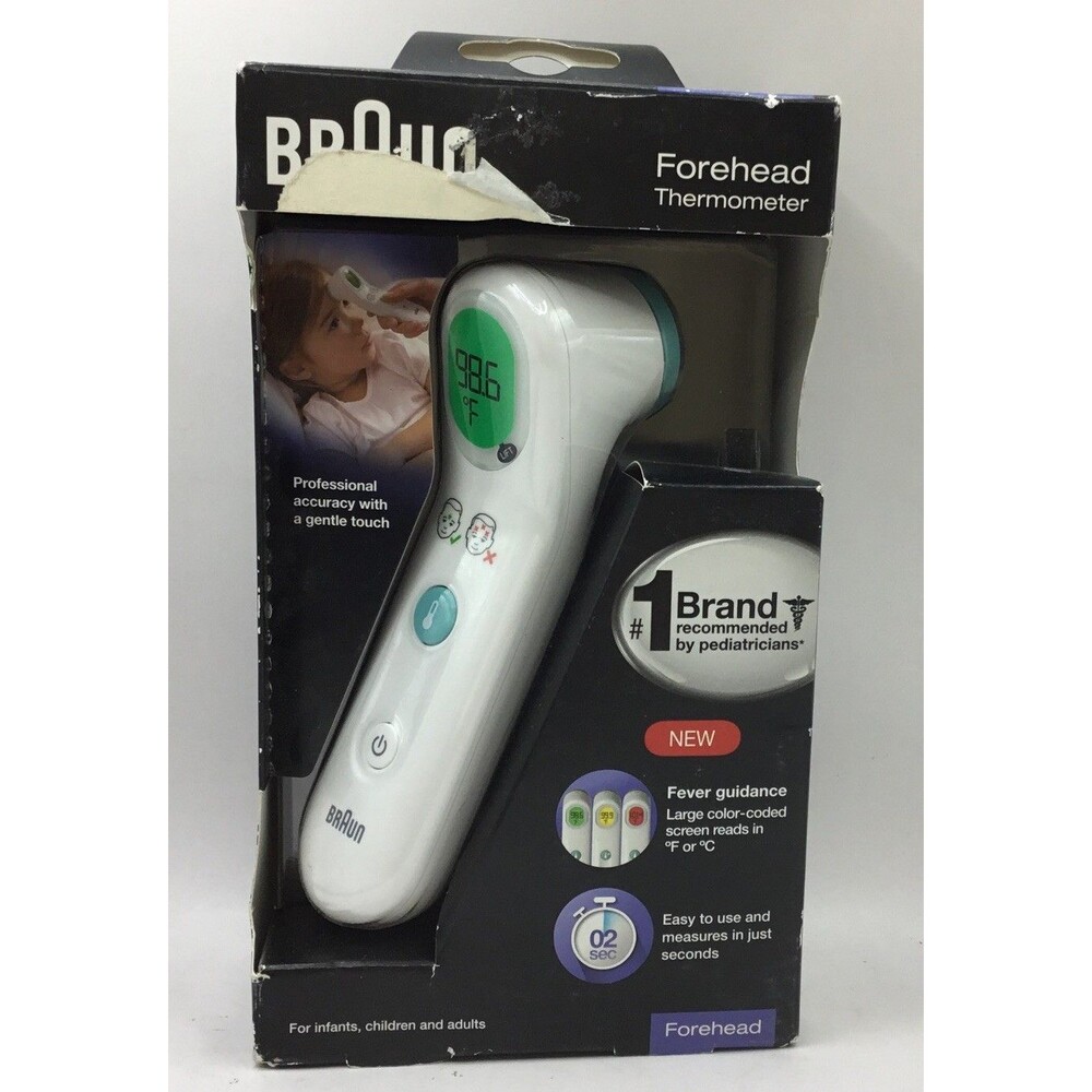 Braun Sensian Contact 5 Forehead Gentle Digital  Thermometer IMPERFECT BOX